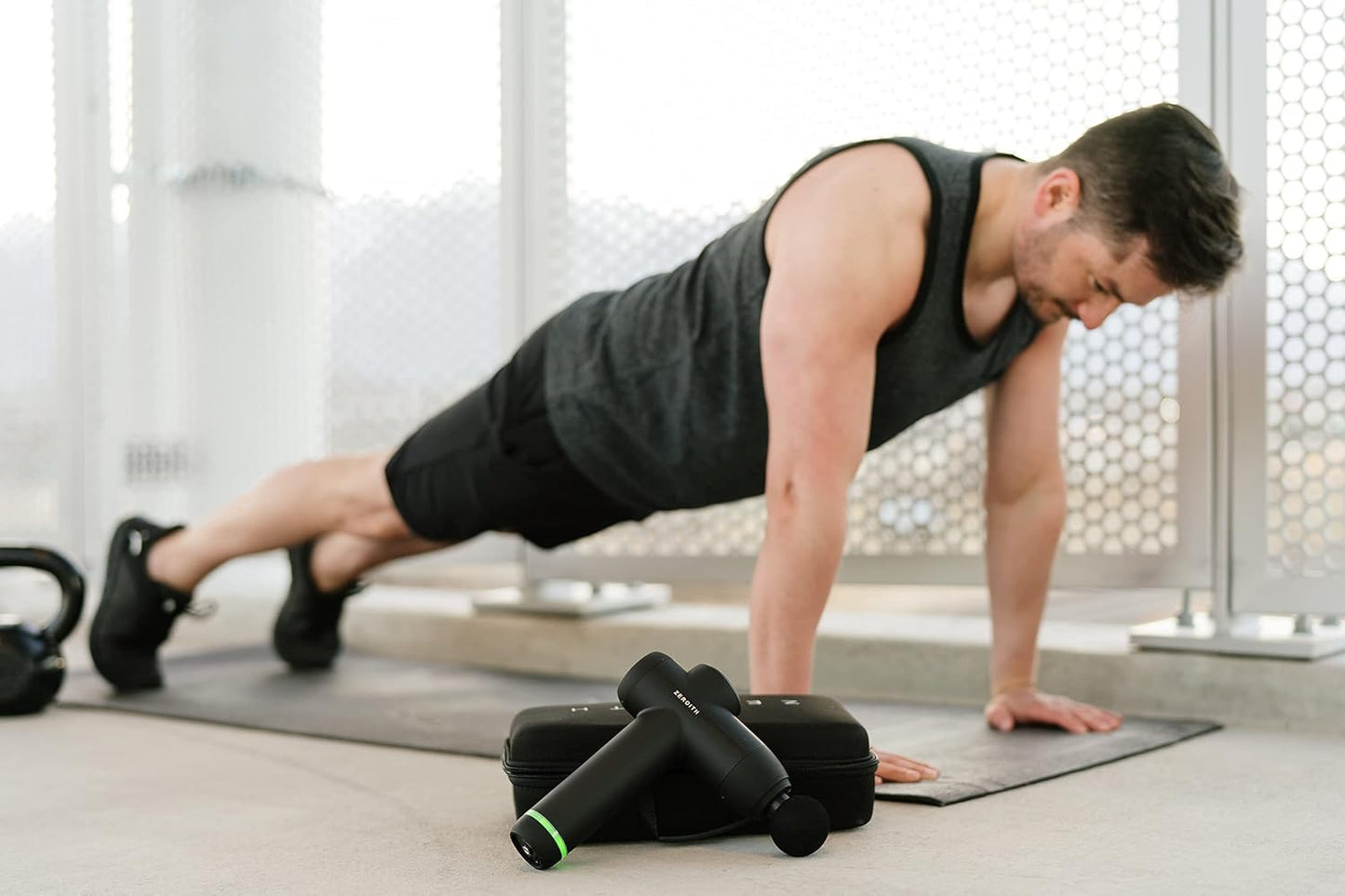 Zeroith Heated Massage Gun w/ 8 attachments