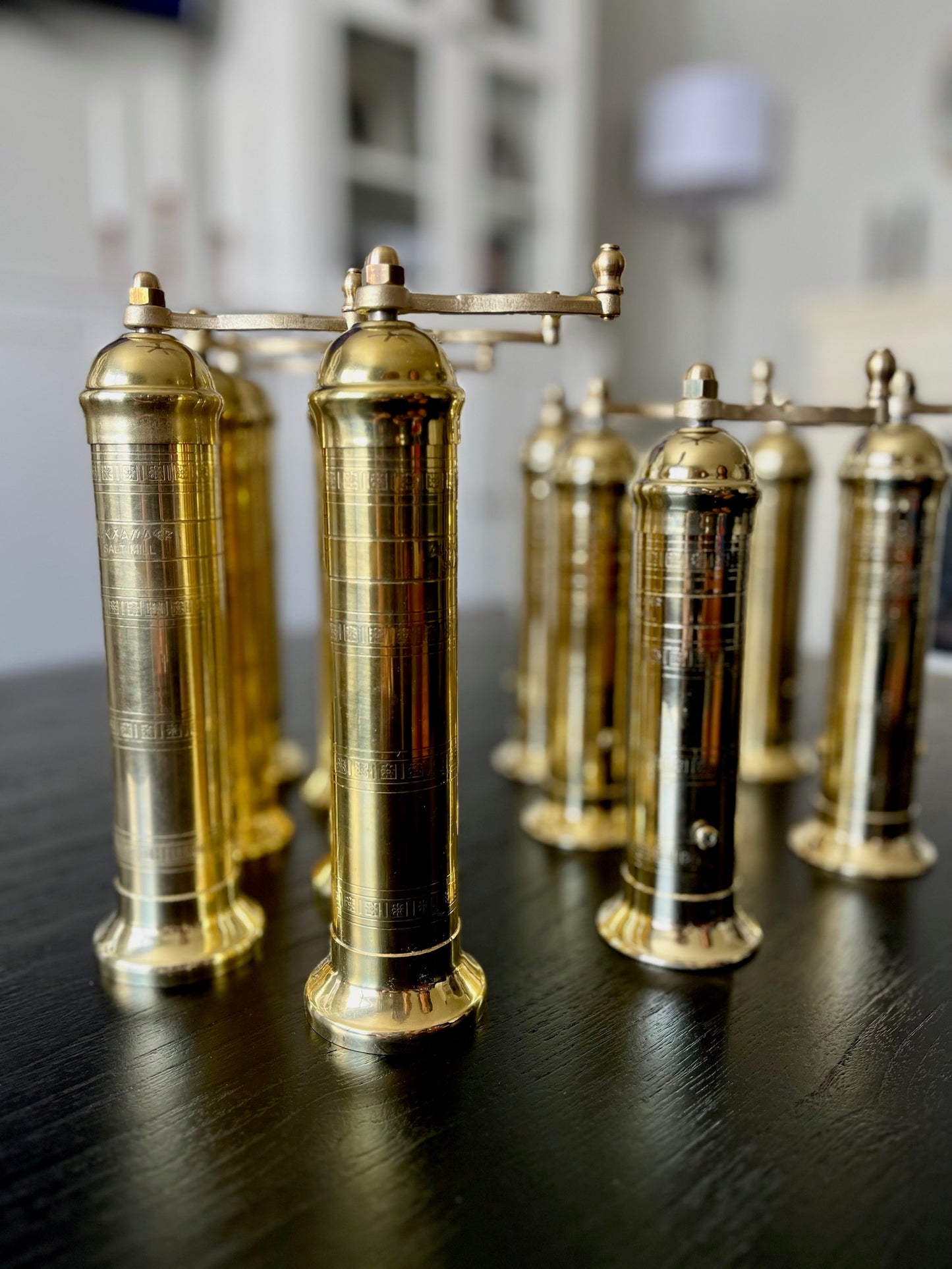The Original Greek Brass Salt Mill - 9"