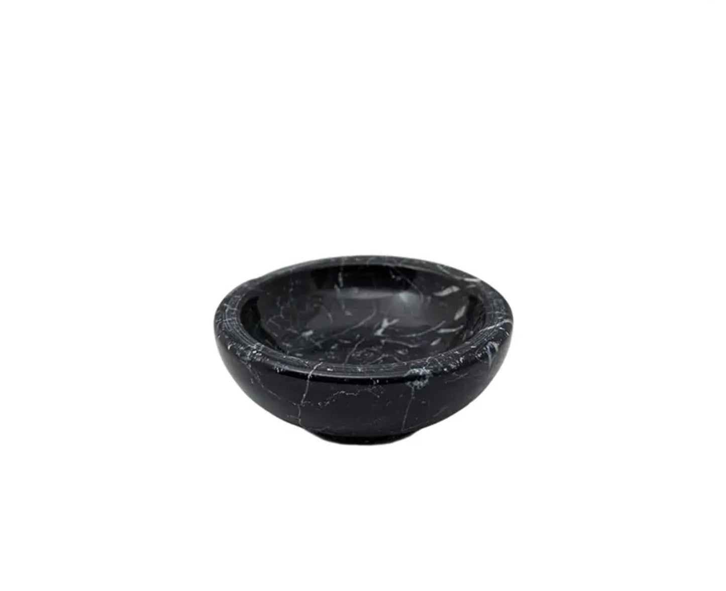 Belle Black Marble Bowl