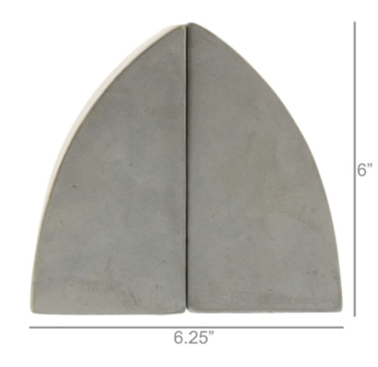 Cement Arch Bookends