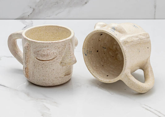 Atzompa Clay Face Mug