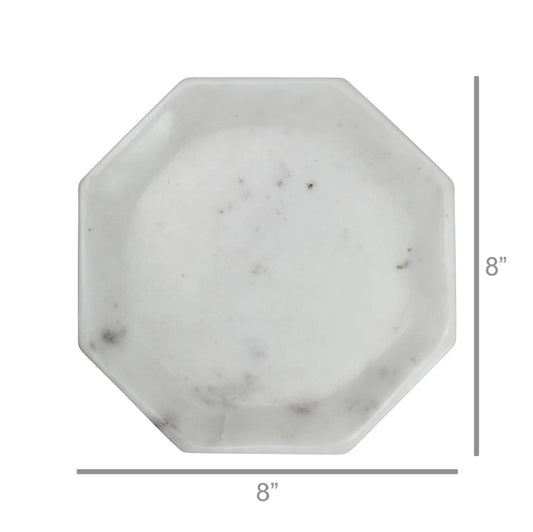 Octagon Marble Tray