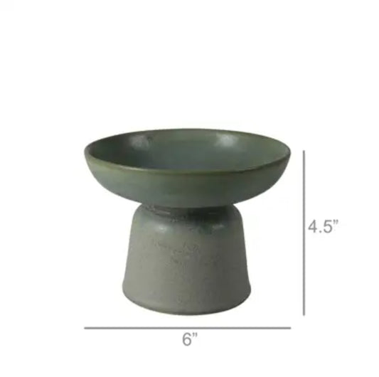 Sage Pedestal Bowl