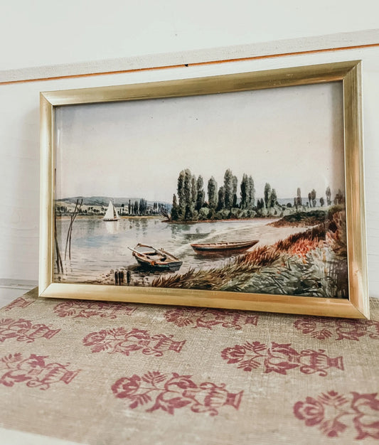 Little Vintage Fine Art & Gold Frame -Away 4X6