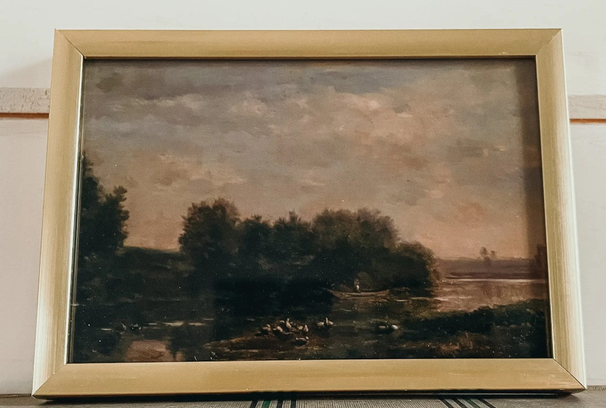 Little Vintage Fine Art & Gold Frame - Duck River 3X5