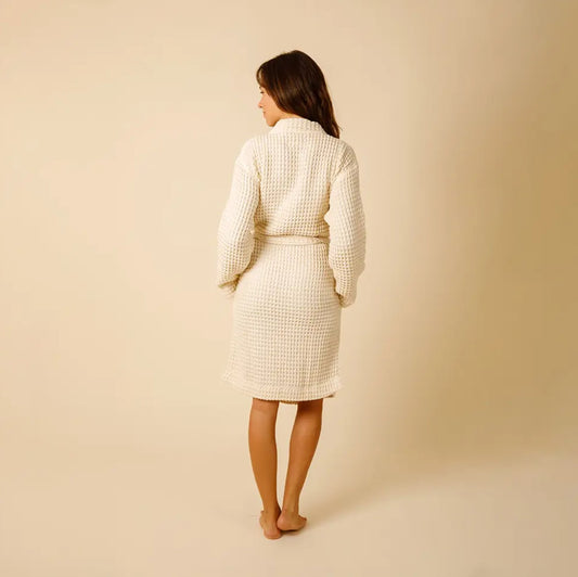 Weightless Waffle Robe | Wheat