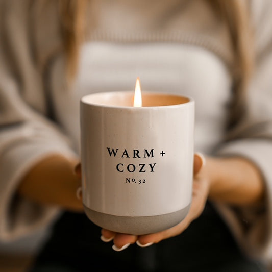Warm & Cozy Stoneware Candle