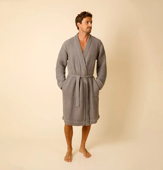 Weightless Waffle Robe | Coal