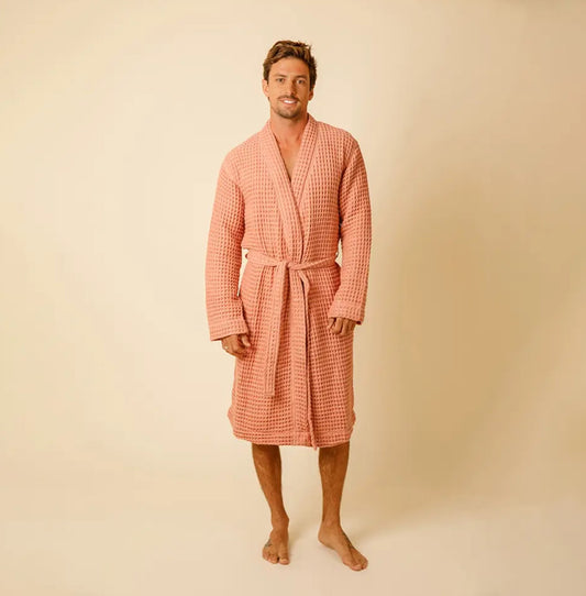Weightless Waffle Robe | Terra Cotta